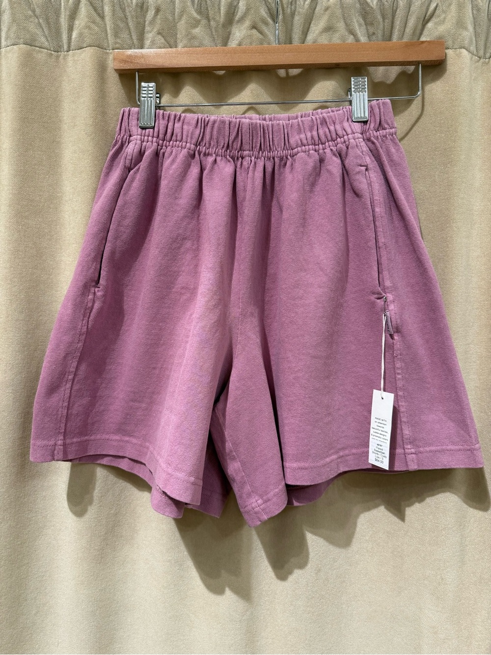 Le Bon Shoppe Flared Basketball Shorts in Dusty Lilac - Picture 2 of 6